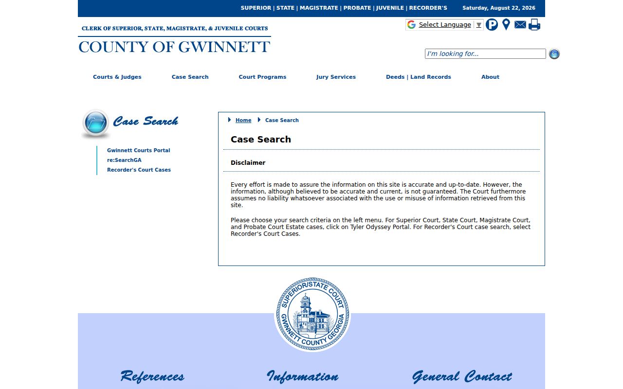 Gwinnett court case search used for Sugar Hill resident records